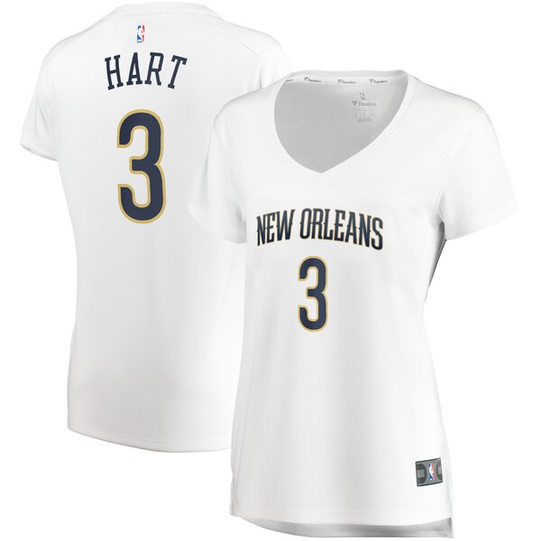 Camiseta baloncesto Josh Hart 3 association edition Blanco New Orleans Pelicans Mujer