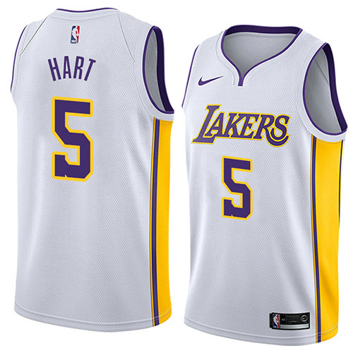 Camiseta baloncesto Josh Hart 5 Association 2018 Blanco Los Angeles Lakers Hombre