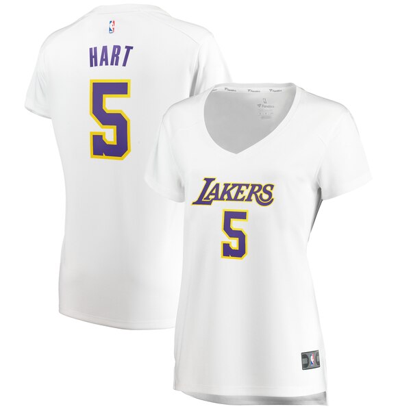 Camiseta baloncesto Josh Hart 5 association edition Blanco Los Angeles Lakers Mujer
