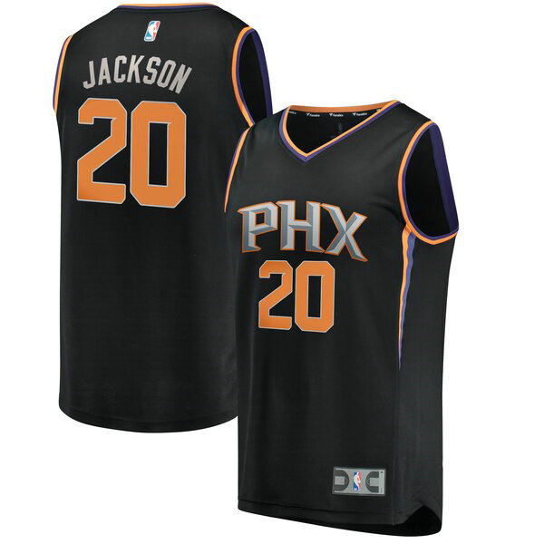 Camiseta baloncesto Josh Jackson 20 Statement Edition Negro Phoenix Suns Hombre