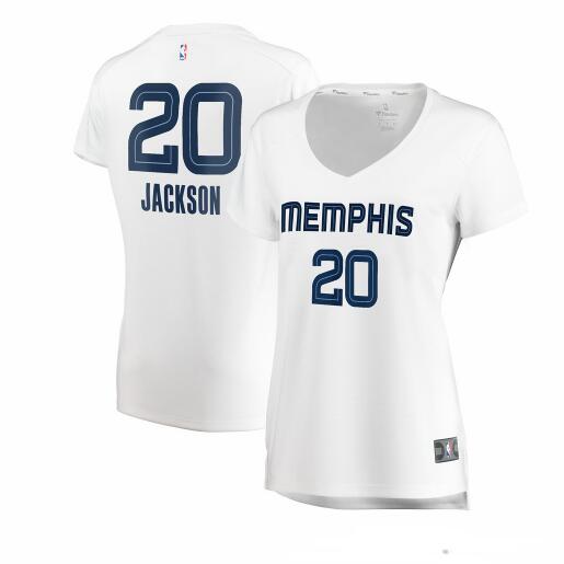 Camiseta baloncesto Josh Jackson 20 association edition Blanco Memphis Grizzlies Mujer