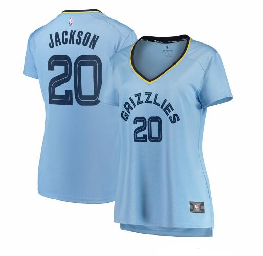 Camiseta baloncesto Josh Jackson 20 statement edition Azul Memphis Grizzlies Mujer