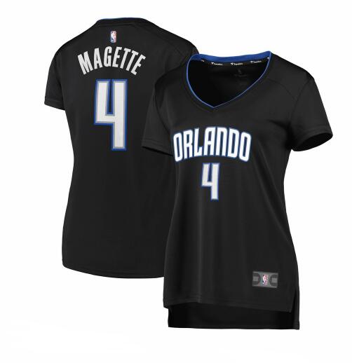 Camiseta baloncesto Josh Magette 4 icon edition Negro Orlando Magic Mujer