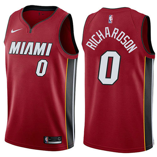 Camiseta baloncesto Josh Richardson 0 Statement 2017-18 Rojo Miami Heat Hombre