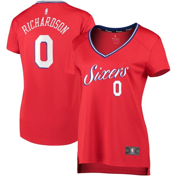 Camiseta baloncesto Josh Richardson 0 statement edition Rojo Philadelphia 76ers Mujer