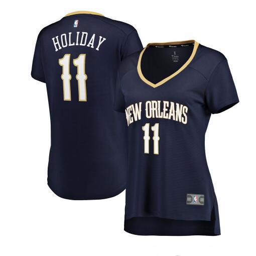 Camiseta baloncesto Jrue Holiday 11 icon edition Armada New Orleans Pelicans Mujer