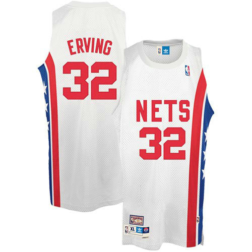 Camiseta baloncesto Julius Erving 32 Retro Blanco Brooklyn Nets Hombre