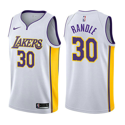 Camiseta baloncesto Julius Randle 30 Association 2017-18 Blanco Los Angeles Lakers Hombre