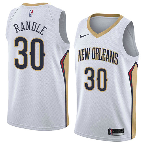 Camiseta baloncesto Julius Randle 30 Association 2018 Blanco New Orleans Pelicans Hombre