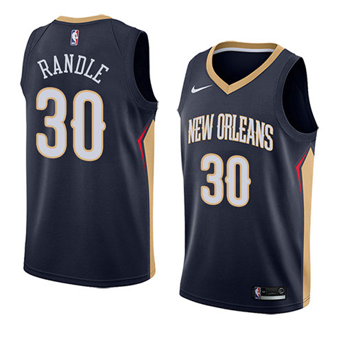 Camiseta baloncesto Julius Randle 30 Icon 2018 Azul New Orleans Pelicans Hombre