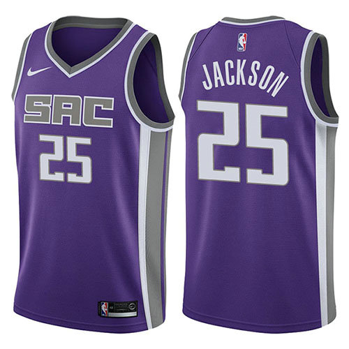 Camiseta baloncesto Justin Jackson 25 Icon 2017-18 P鐓pura Sacramento Kings Hombre