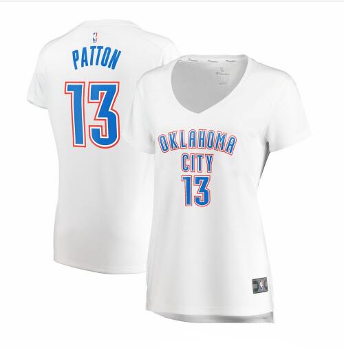 Camiseta baloncesto Justin Patton 13 association edition Blanco Oklahoma City Thunder Mujer