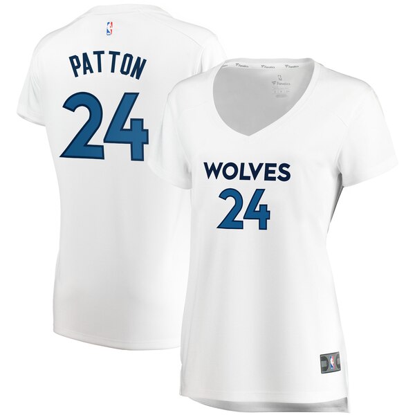 Camiseta baloncesto Justin Patton 24 association edition Blanco Minnesota Timberwolves Mujer