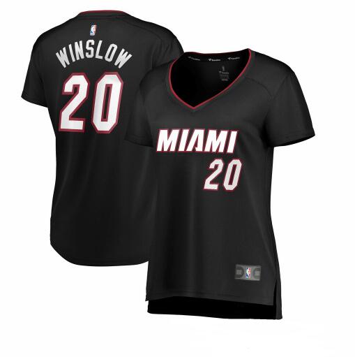 Camiseta baloncesto Justise Winslow 20 icon edition Negro Miami Heat Mujer