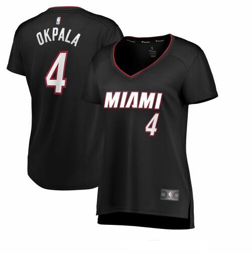 Camiseta baloncesto KZ Okpala 4 icon edition Negro Miami Heat Mujer