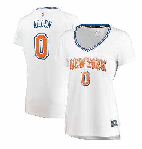 Camiseta baloncesto Kadeem Allen 0 statement edition Blanco New York Knicks Mujer