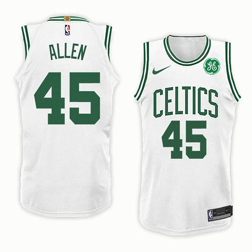 Camiseta baloncesto Kadeem Allen 45 Association 2018 Blanco Boston Celtics Hombre