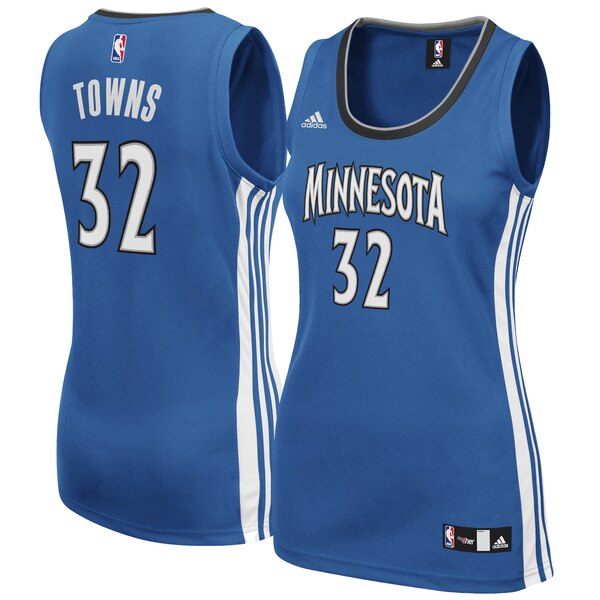 Camiseta baloncesto Karl-Anthony 32 Réplica Azul Minnesota Timberwolves Mujer