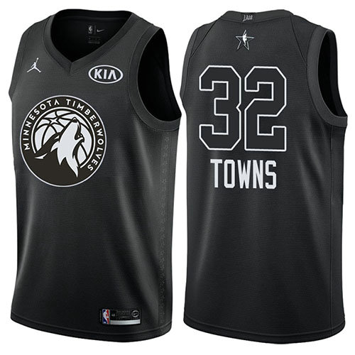 Camiseta baloncesto Karl-anthony Towns 32 Negro All Star 2018 Hombre