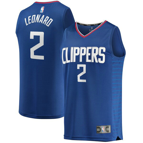 Camiseta baloncesto Kawhi Leonard 2 2019-2020 Icon Edition Azul Los Angeles Clippers Hombre