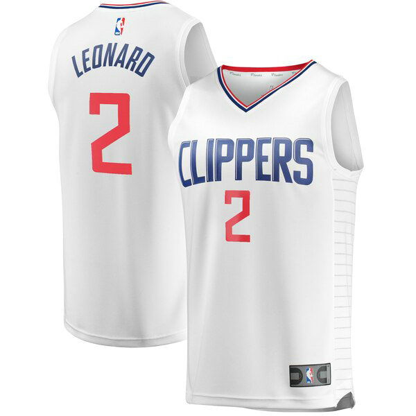 Camiseta baloncesto Kawhi Leonard 2 Association Edition Blanco Los Angeles Clippers Hombre