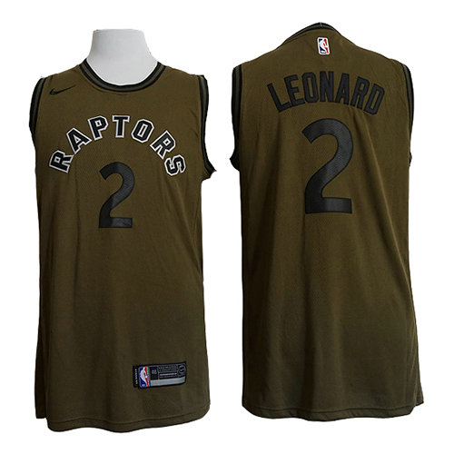 Camiseta baloncesto Kawhi Leonard 2 Nike Verde Toronto Raptors Hombre