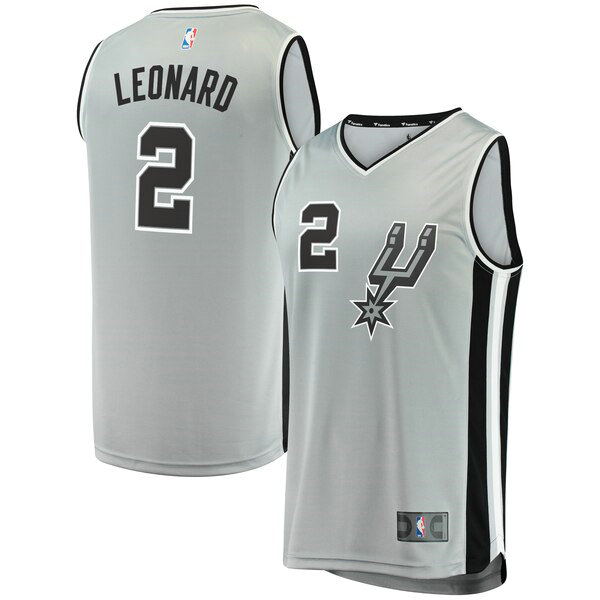 Camiseta baloncesto Kawhi Leonard 2 Statement Edition Gris San Antonio Spurs Hombre