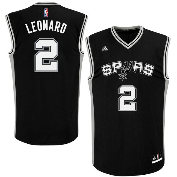 Camiseta baloncesto Kawhi Leonard 2 adidas Negro San Antonio Spurs Nino