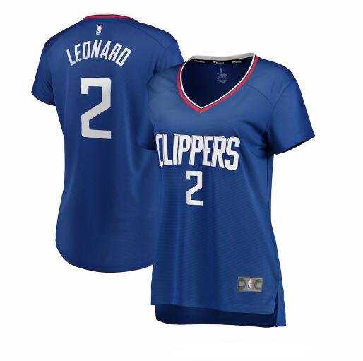 Camiseta baloncesto Kawhi Leonard 2 icon edition Azul Los Angeles Clippers Mujer