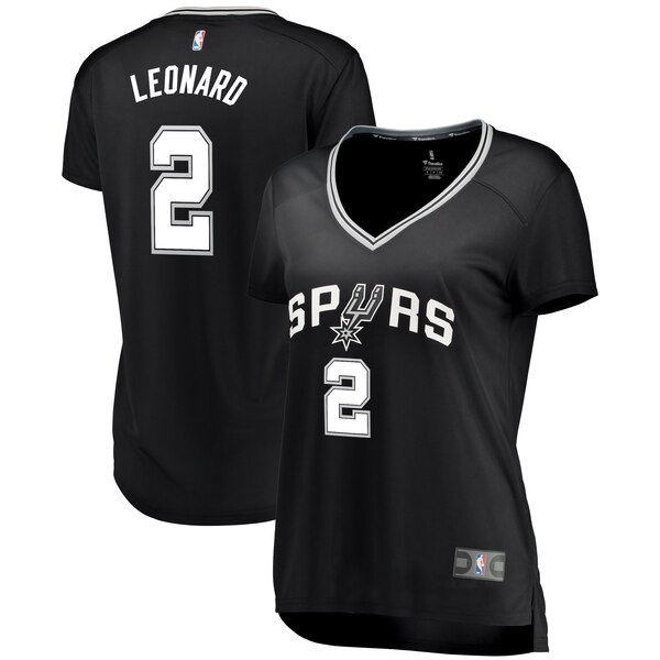 Camiseta baloncesto Kawhi Leonard 2 icon edition Negro San Antonio Spurs Mujer