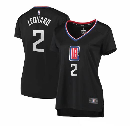 Camiseta baloncesto Kawhi Leonard 2 statement edition Negro Los Angeles Clippers Mujer
