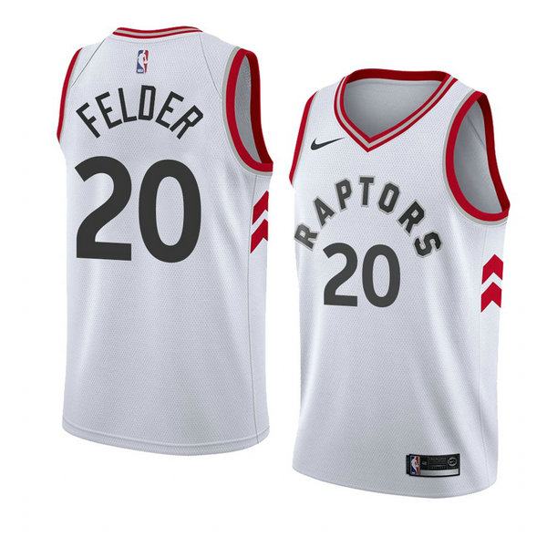 Camiseta baloncesto Kay Felder 20 Association 2018 Blanco Toronto Raptors Hombre