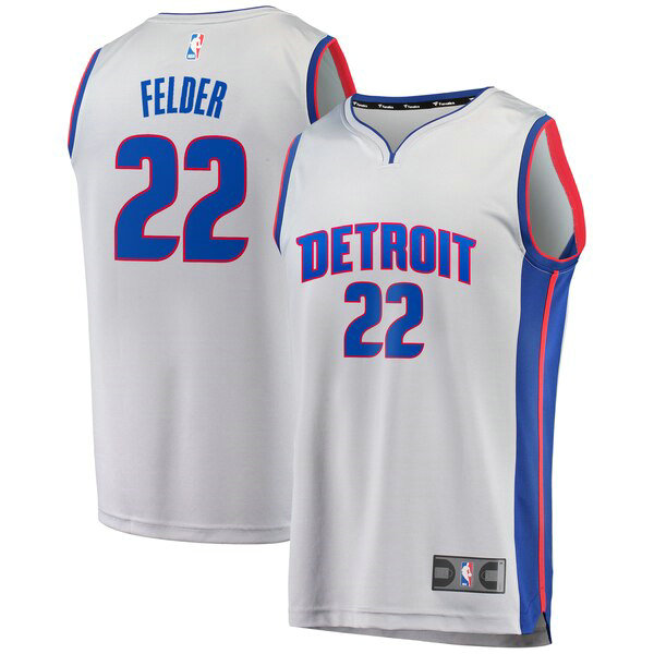 Camiseta baloncesto Kay Felder 22 Statement Edition Gris Detroit Pistons Hombre