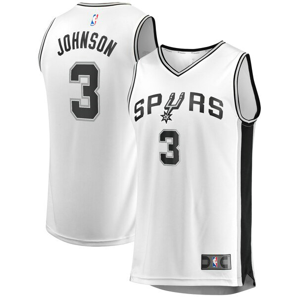 Camiseta baloncesto Keldon Johnson 3 Association Edition Blanco San Antonio Spurs Hombre