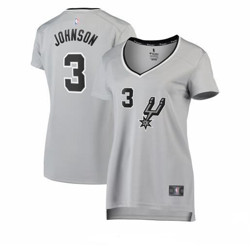 Camiseta baloncesto Keldon Johnson 3 statement edition Rojo San Antonio Spurs Mujer