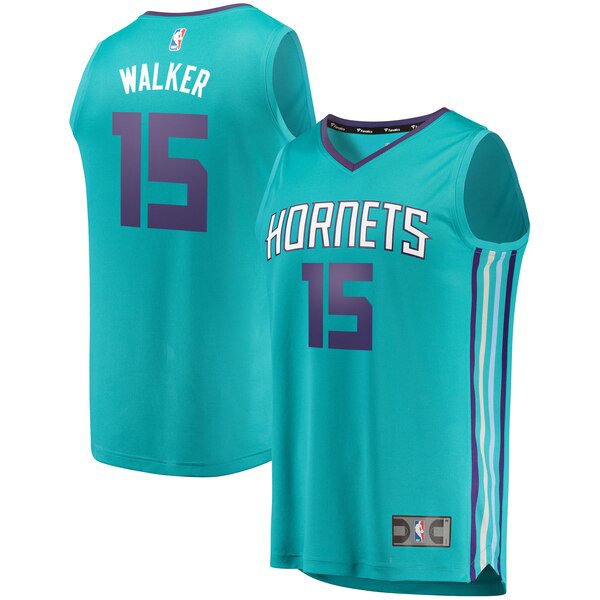 Camiseta baloncesto Kemba Walker 15 2019 Azul Charlotte Hornets Hombre
