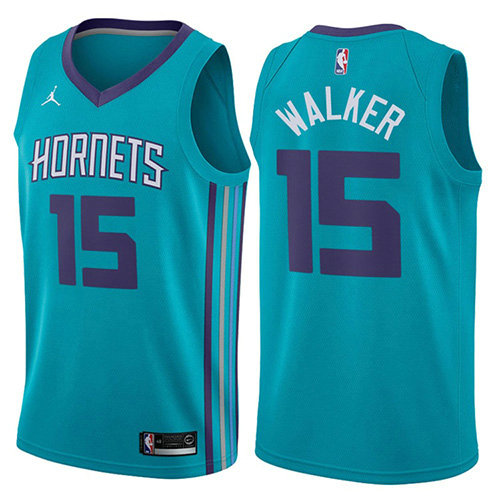 Camiseta baloncesto Kemba Walker 15 Icon 2017-18 Verde Charlotte Hornets Hombre