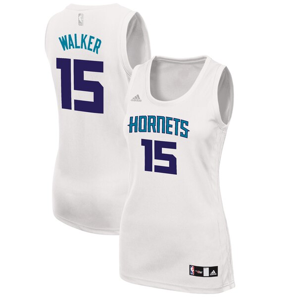 Camiseta baloncesto Kemba Walker 15 Réplica Blanco Charlotte Hornets Mujer
