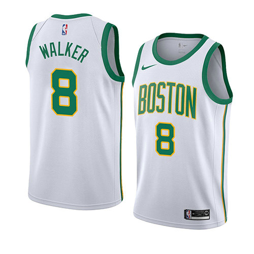 Camiseta baloncesto Kemba Walker 8 Ciudad 2019-20 Blanco Boston Celtics Hombre