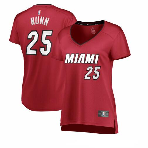 Camiseta baloncesto Kendrick Nunn 25 statement edition Rojo Miami Heat Mujer