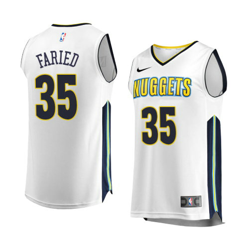 Camiseta baloncesto Kenneth Faried 35 Association 2017-18 Blanco Denver Nuggets Hombre