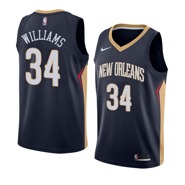 Camiseta baloncesto Kenrich Williams 34 Icon 2018 Azul New Orleans Pelicans Hombre