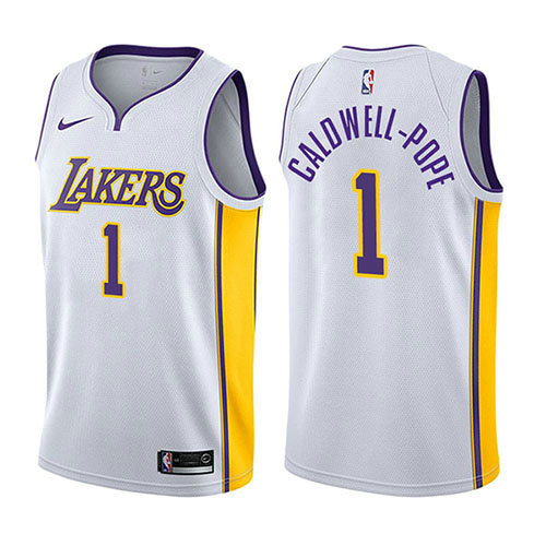 Camiseta baloncesto Kentavious Caldwell-Pope 1 Association 2017-18 Blanco Los Angeles Lakers Hombre