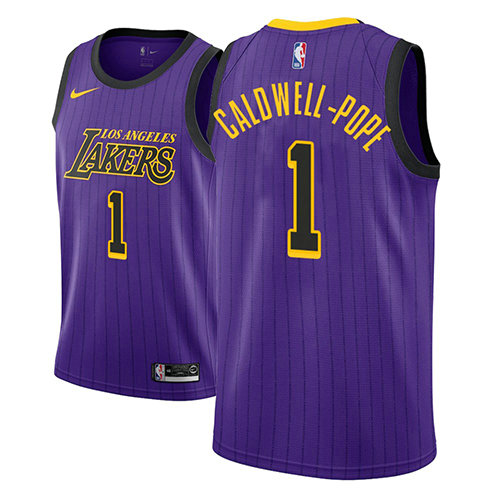 Camiseta baloncesto Kentavious Caldwell-Pope 1 Ciudad 2018 P鐓pura Los Angeles Lakers Hombre