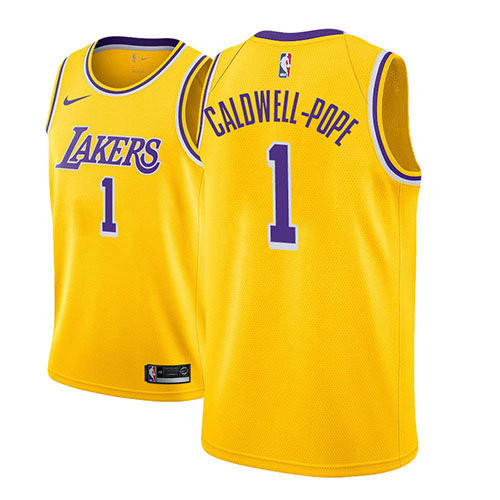 Camiseta baloncesto Kentavious Caldwell-Pope 1 Icon 2018-19 Oro Los Angeles Lakers Hombre