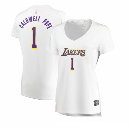 Camiseta baloncesto Kentavious Caldwell-Pope 1 association edition Blanco Los Angeles Lakers Mujer