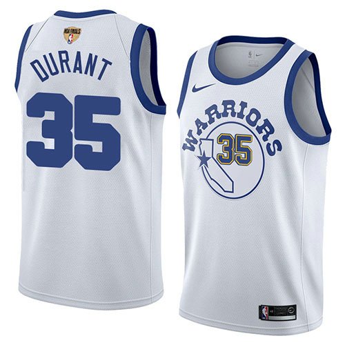 Camiseta baloncesto Kevin Durant 35 Classic 2017-18 Blanco Golden State Warriors Hombre