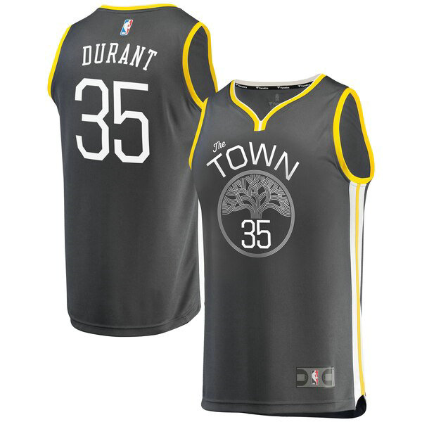 Camiseta baloncesto Kevin Durant 35 Statement Edition Negro Golden State Warriors Hombre