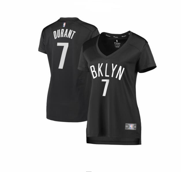 Camiseta baloncesto Kevin Durant 7 statement edition Negro Brooklyn Nets Mujer