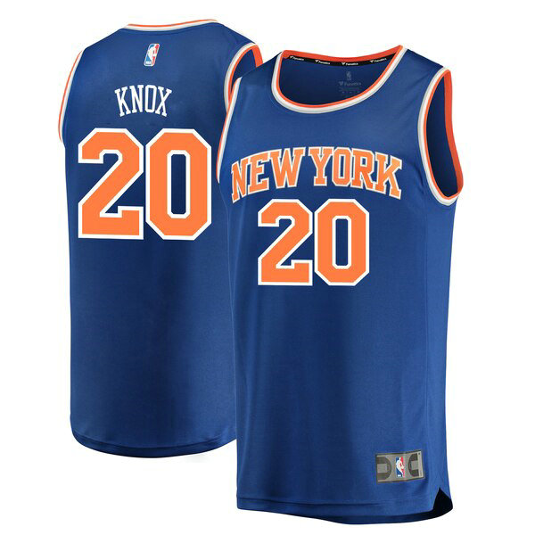 Camiseta baloncesto Kevin Knox 20 2018 icon edition Azul New York Knicks Hombre